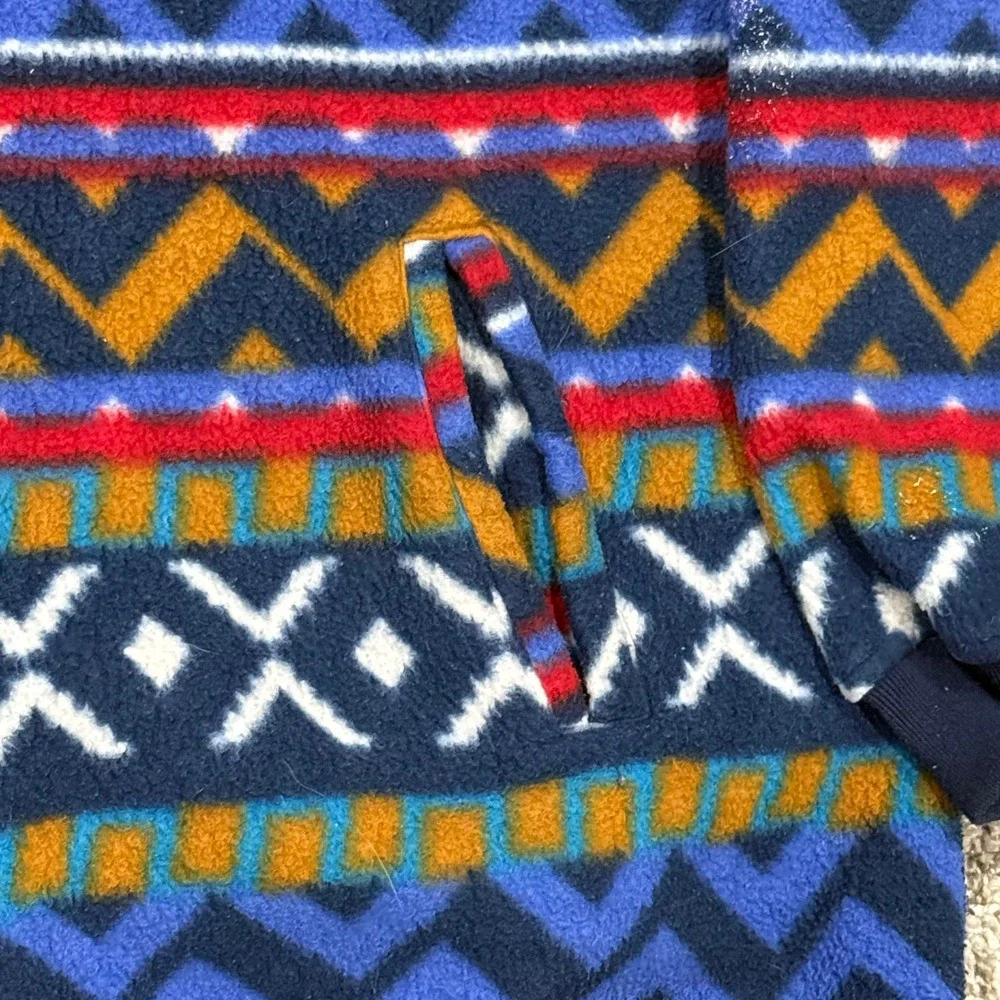 Vintage 90s Winterset Fleece Bomber Jacket Mens Large Geometric Southwestern Zip